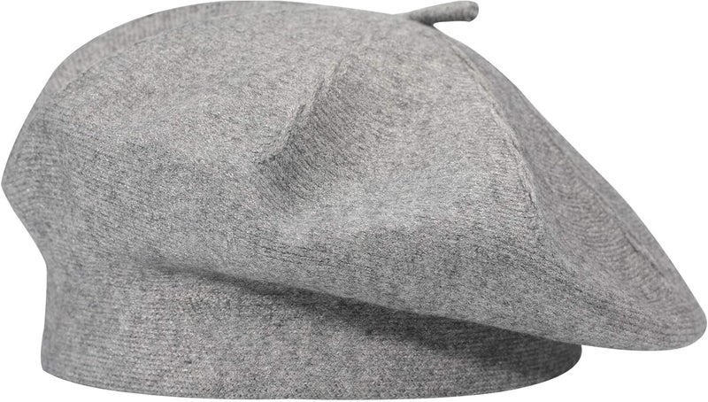 ZLYC French Beret hat, Reversible Solid Color Knit Warm Beret Cap for Womens Girls - Image 1